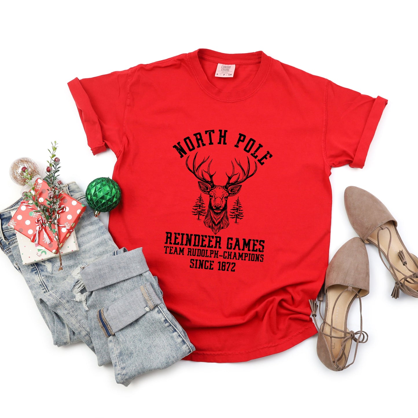 North Pole Reindeer Games | Garment Dyed Tee