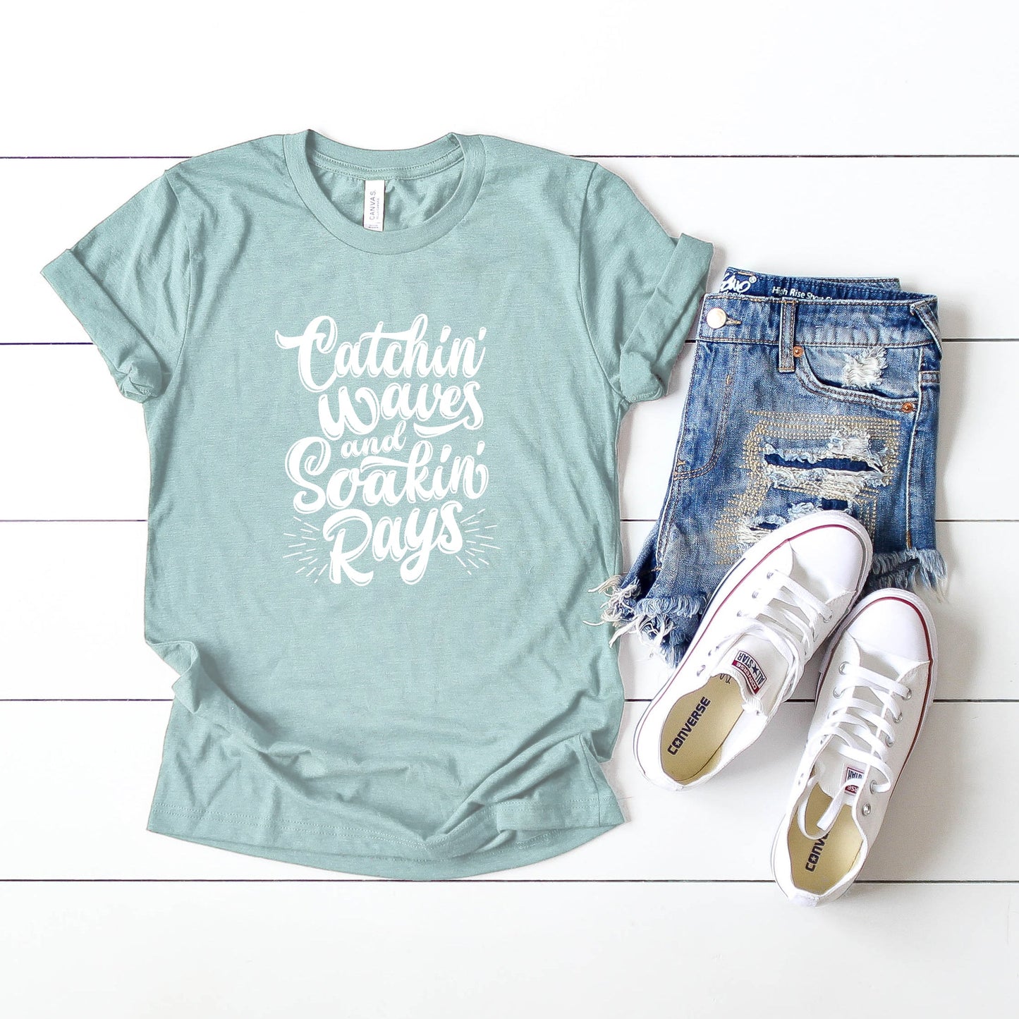 Catchin' Waves and Soakin' Rays | Short Sleeve Tee