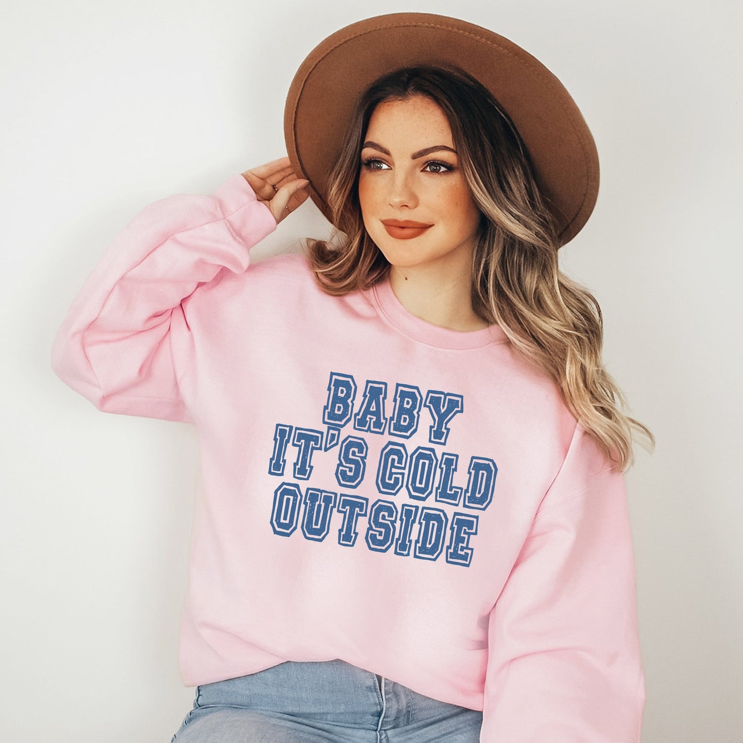 Distressed Baby It's Cold Outside | Sweatshirt