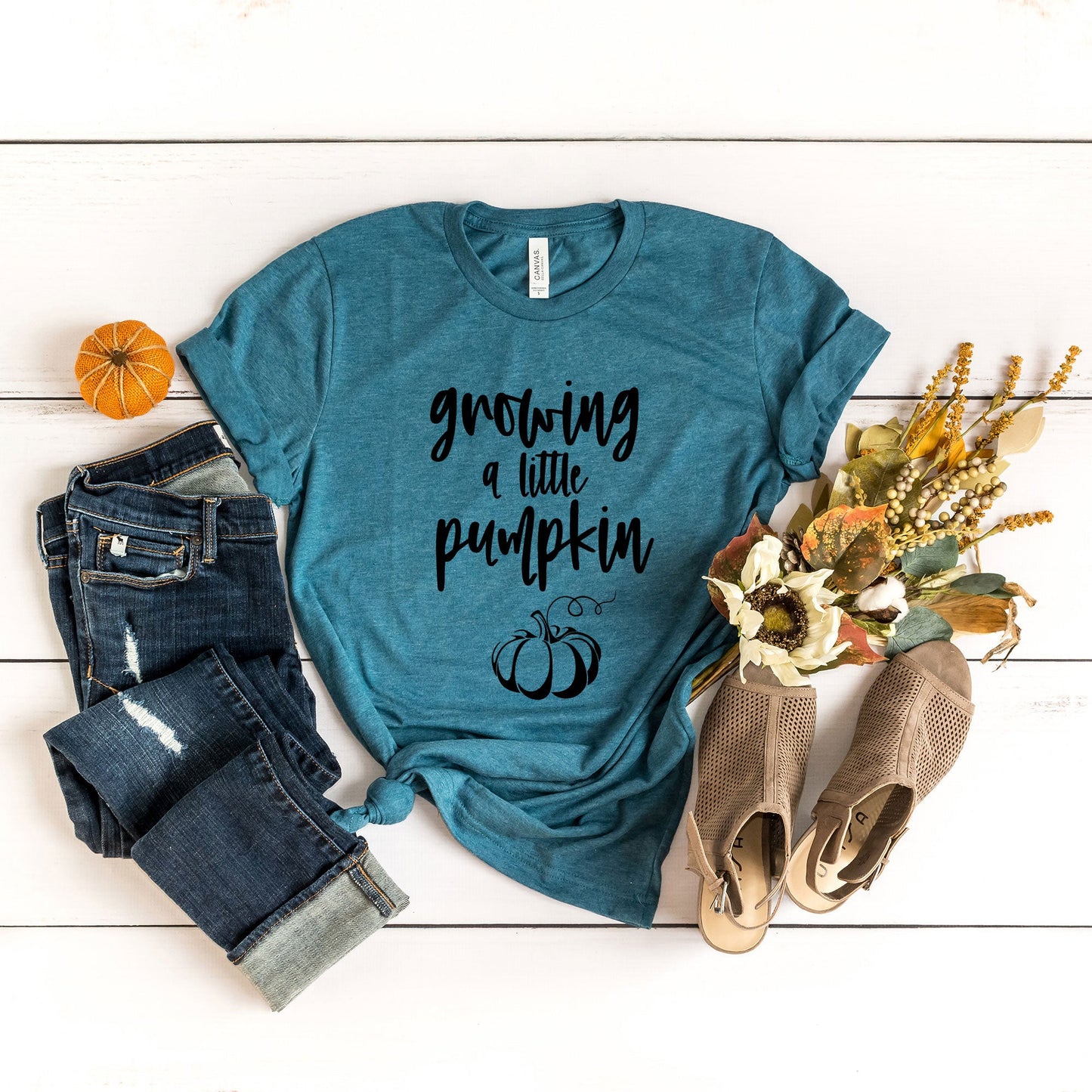 Growing A Little Pumpkin | Short Sleeve Graphic Tee