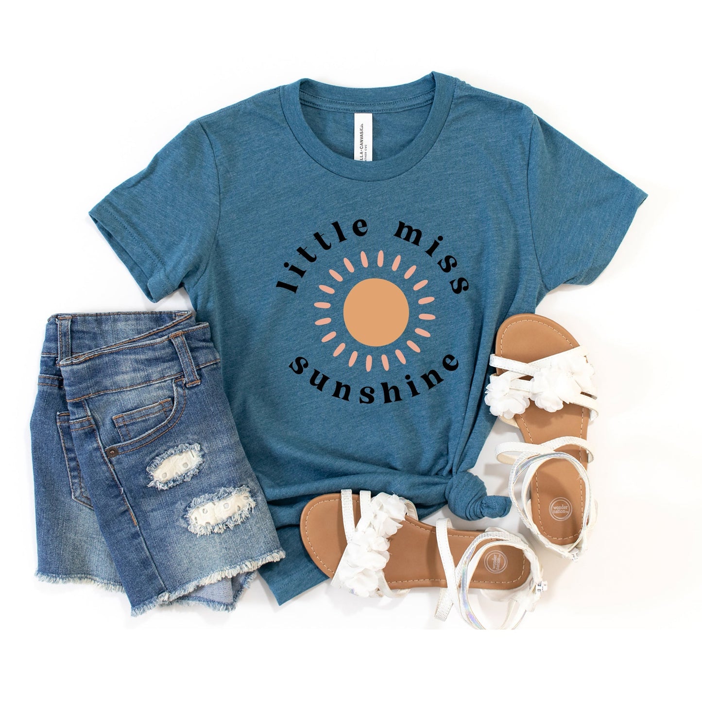 Little Miss Sunshine Sun | Youth Graphic Short Sleeve Tee