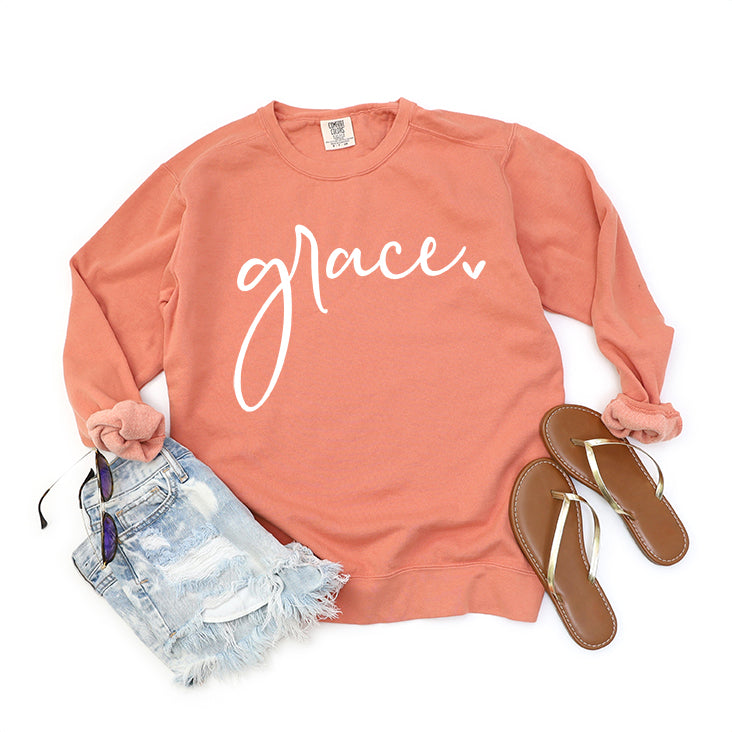 Grace Heart | Garment Dyed Sweatshirt