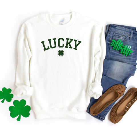Lucky Varsity Clover | Sweatshirt