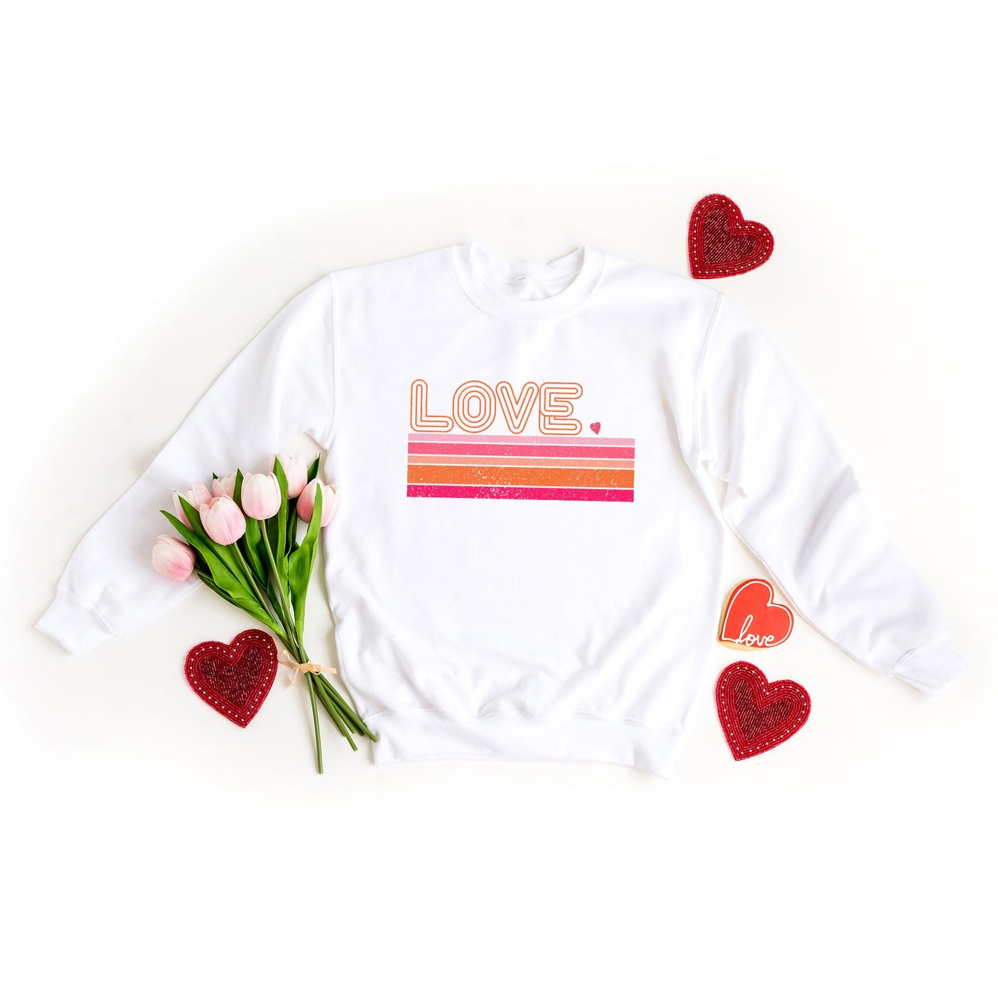 Retro Love Stripes | Sweatshirt