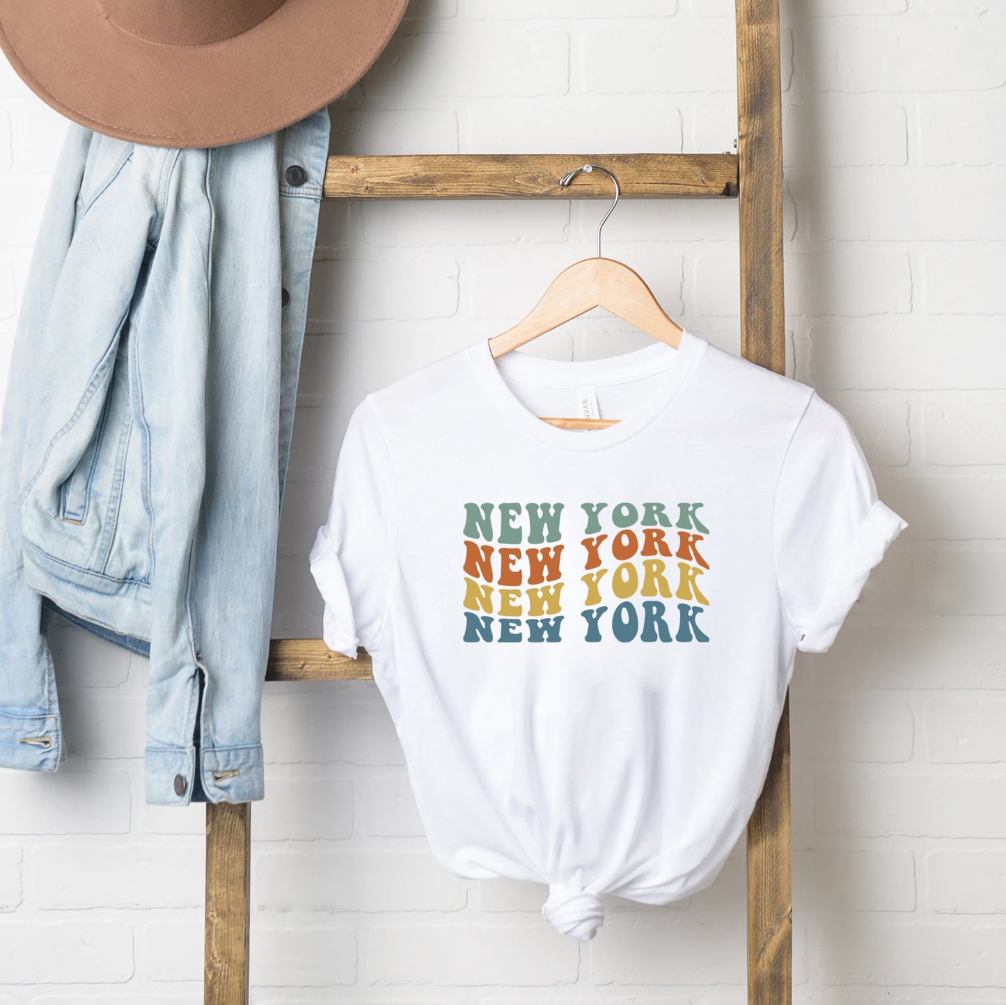 New York Retro Wavy | Short Sleeve Graphic Tee