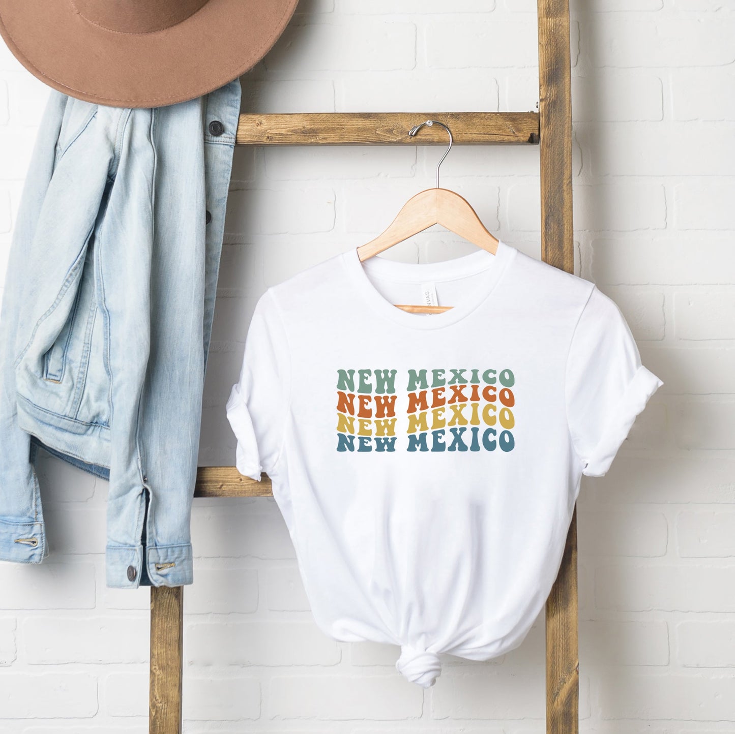 New Mexico Retro Wavy | Short Sleeve Graphic Tee