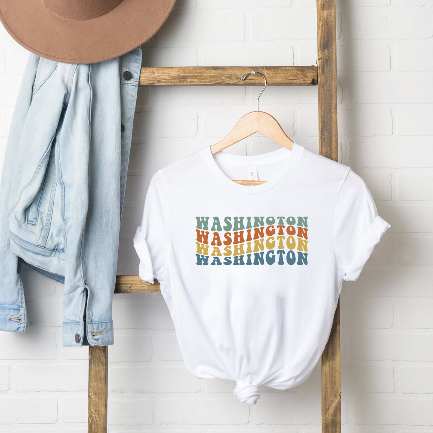 Washington Retro Wavy | Short Sleeve Graphic Tee