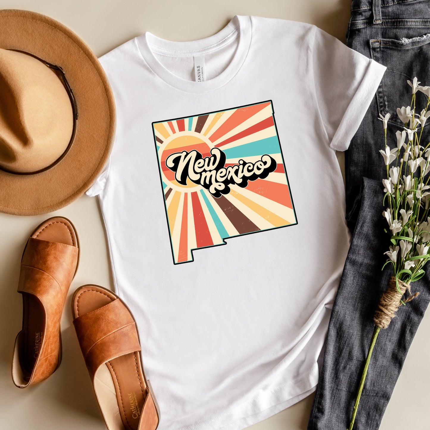 Retro New Mexico | Short Sleeve Graphic Tee