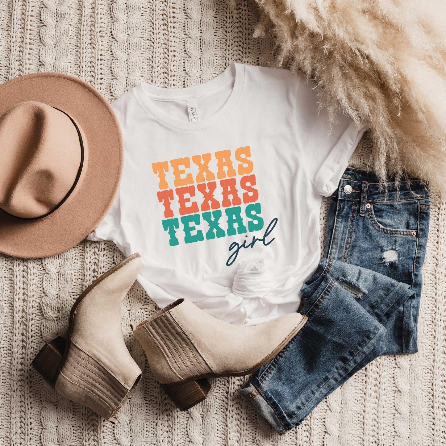 Texas Girl Stacked | Short Sleeve Graphic Tee
