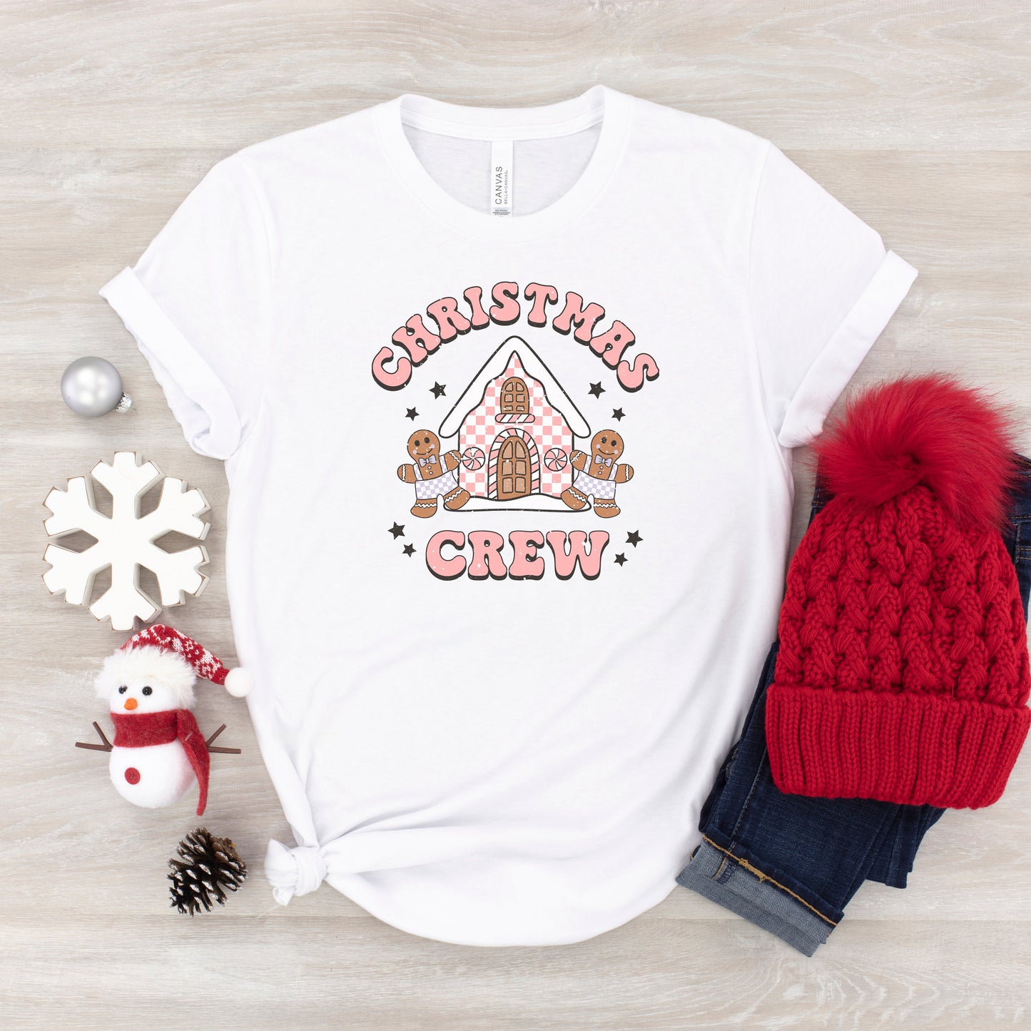 Christmas Gingerbread Crew | Youth Short Sleeve Crew Neck