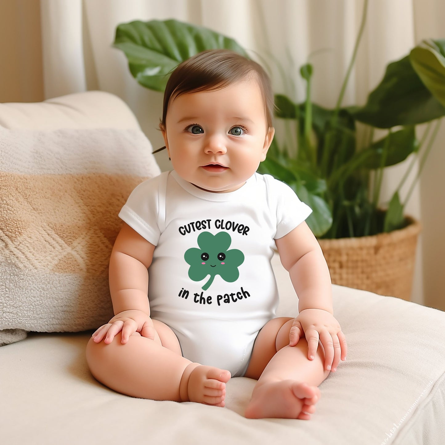 Cutest Clover | Baby Graphic Short Sleeve Bodysuit