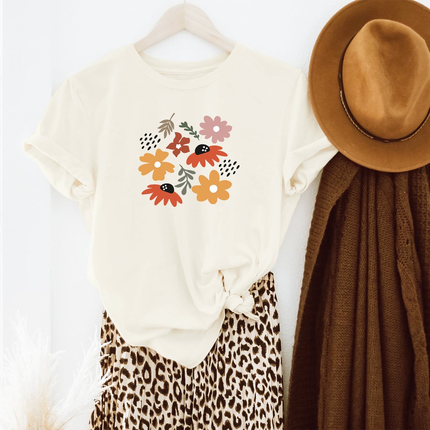 Abstract Flowers | Short Sleeve Graphic Tee