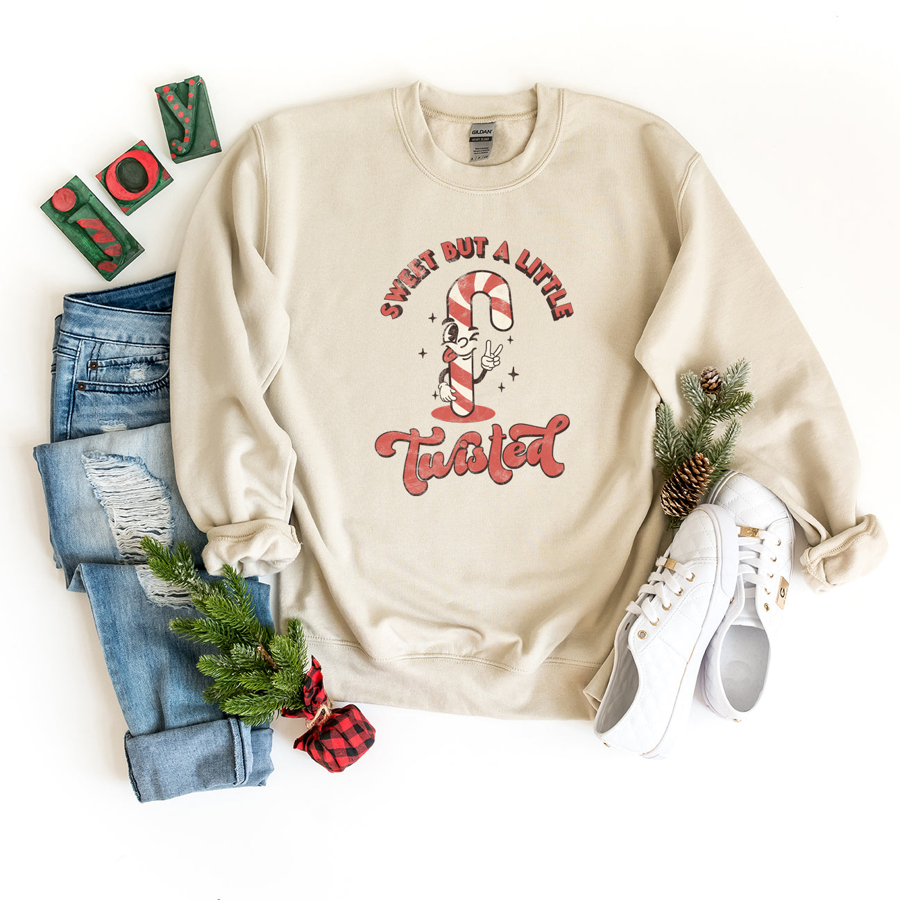 A Little Twisted Candy Cane | Sweatshirt