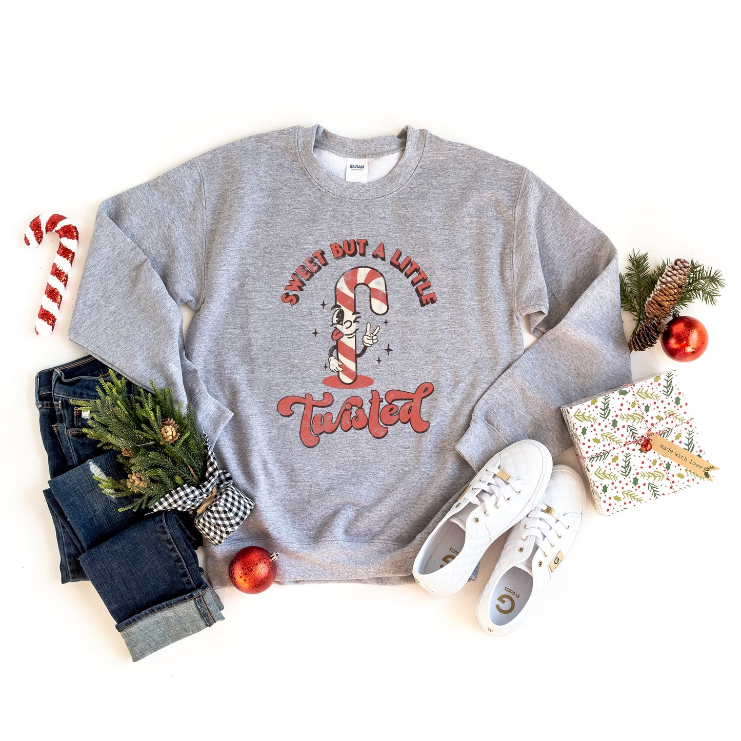 A Little Twisted Candy Cane | Sweatshirt