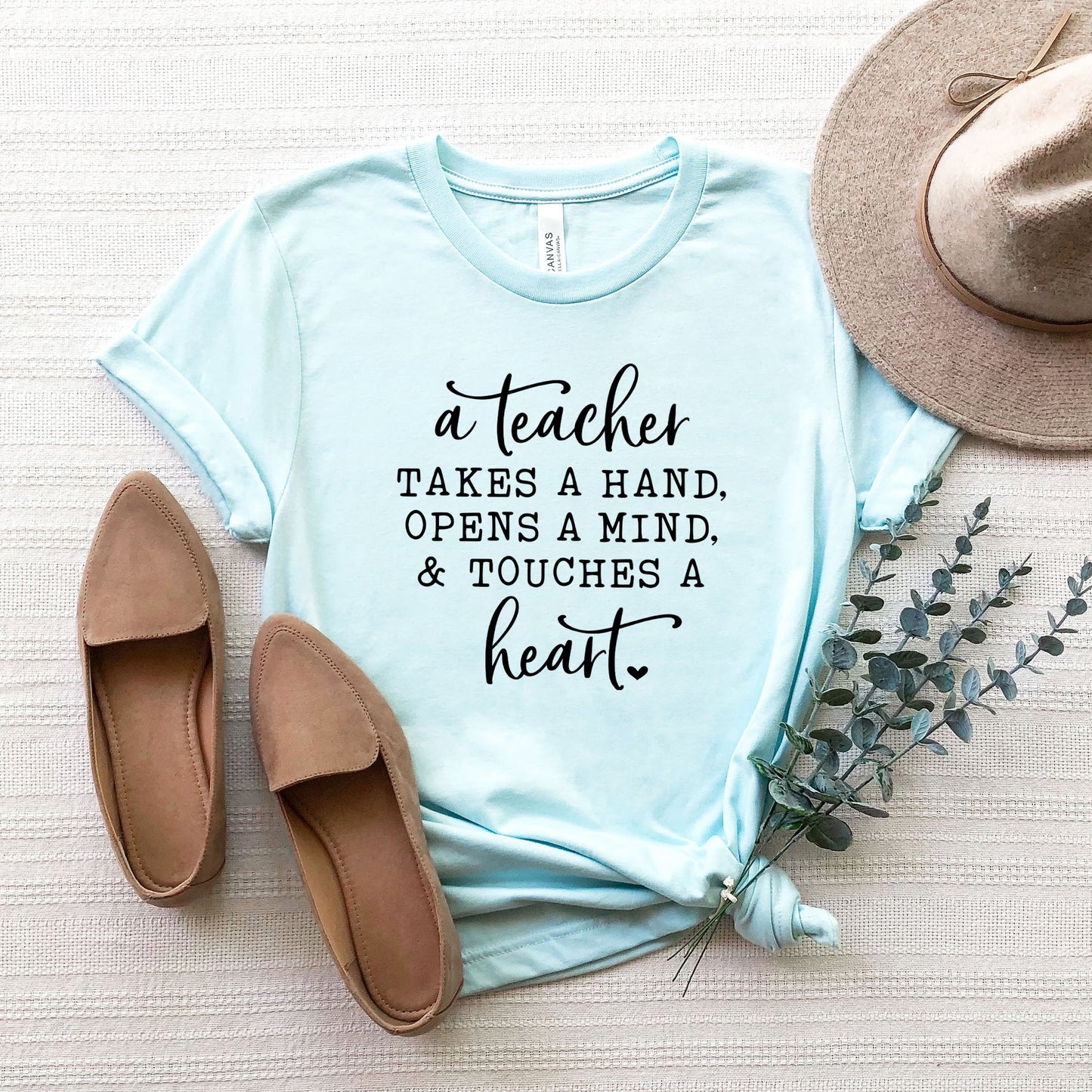 A Teacher Touches A Heart | Short Sleeve Graphic Tee