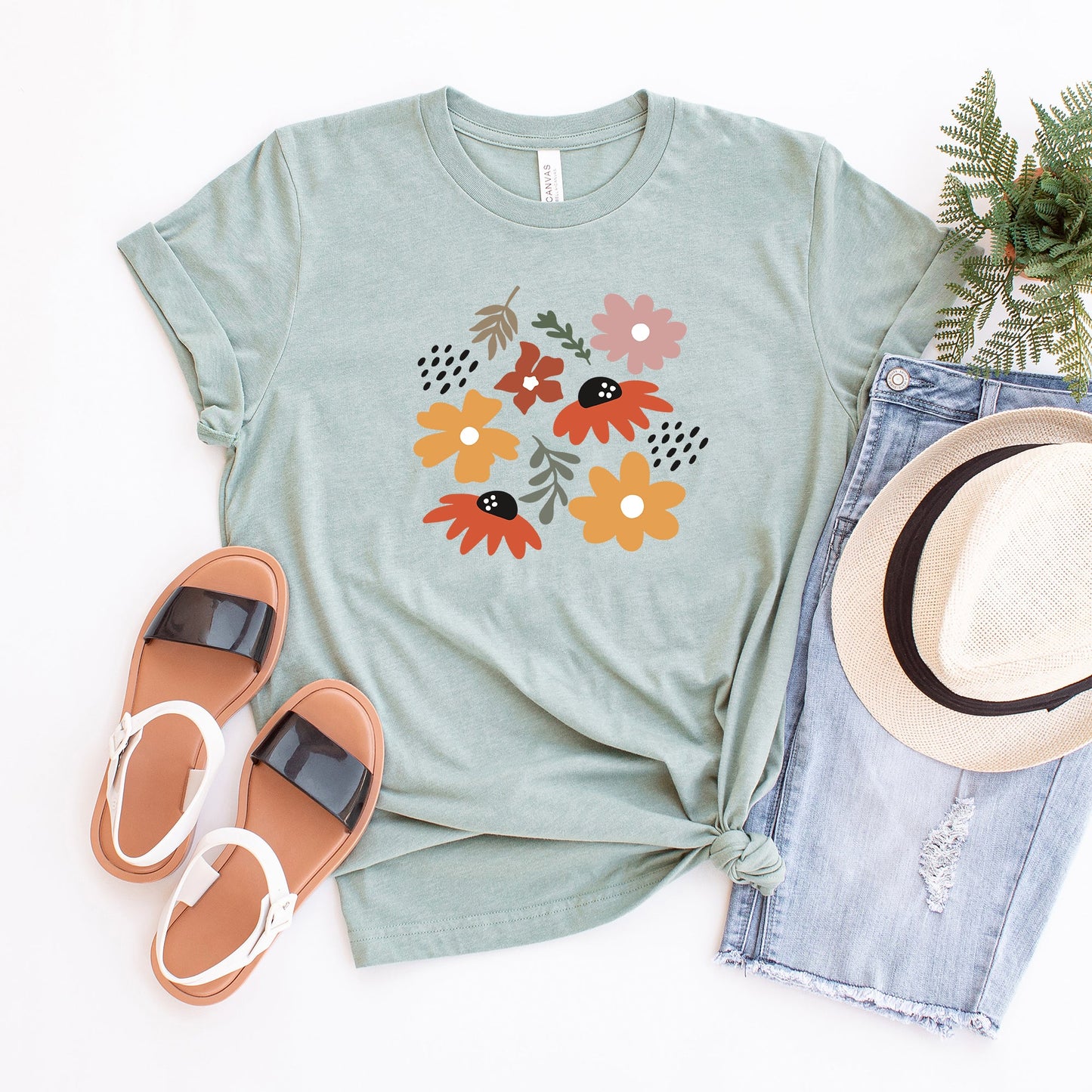 Abstract Flowers | Short Sleeve Graphic Tee