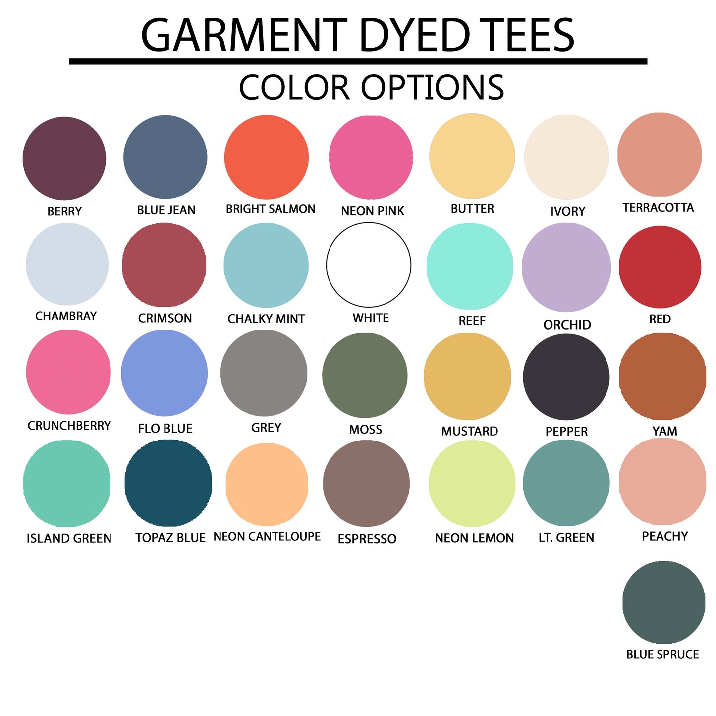 Bold Merry And Bright Puff Print | Garment Dyed Short Sleeve Tee