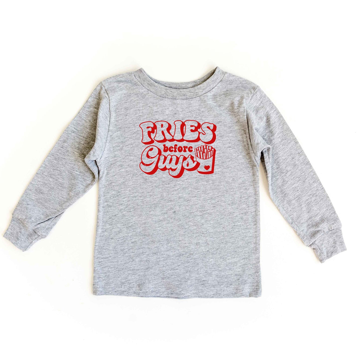 Fries Before Guys Bold | Youth Long Sleeve Tee