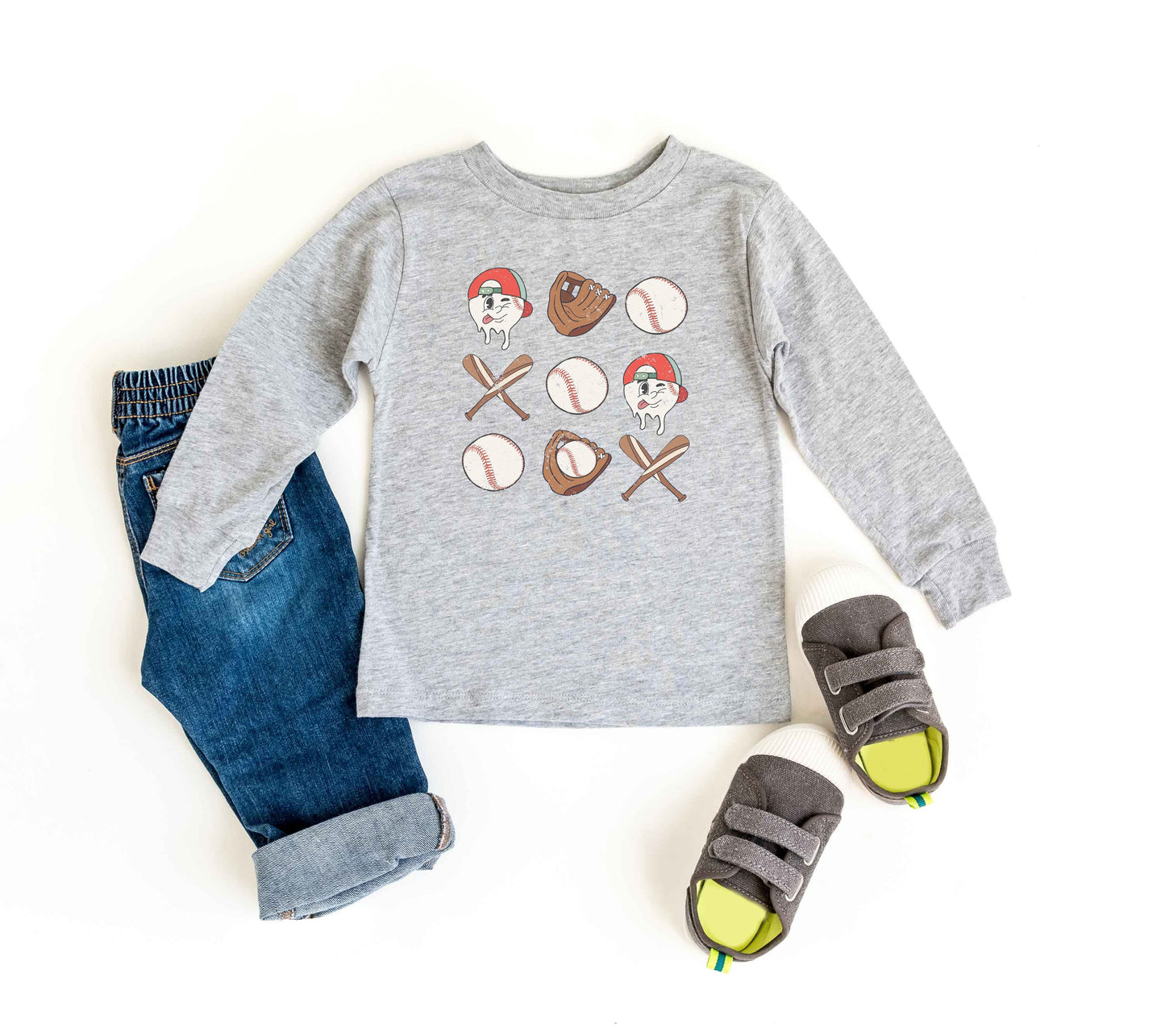 Baseball Collage | Youth Long Sleeve Tee