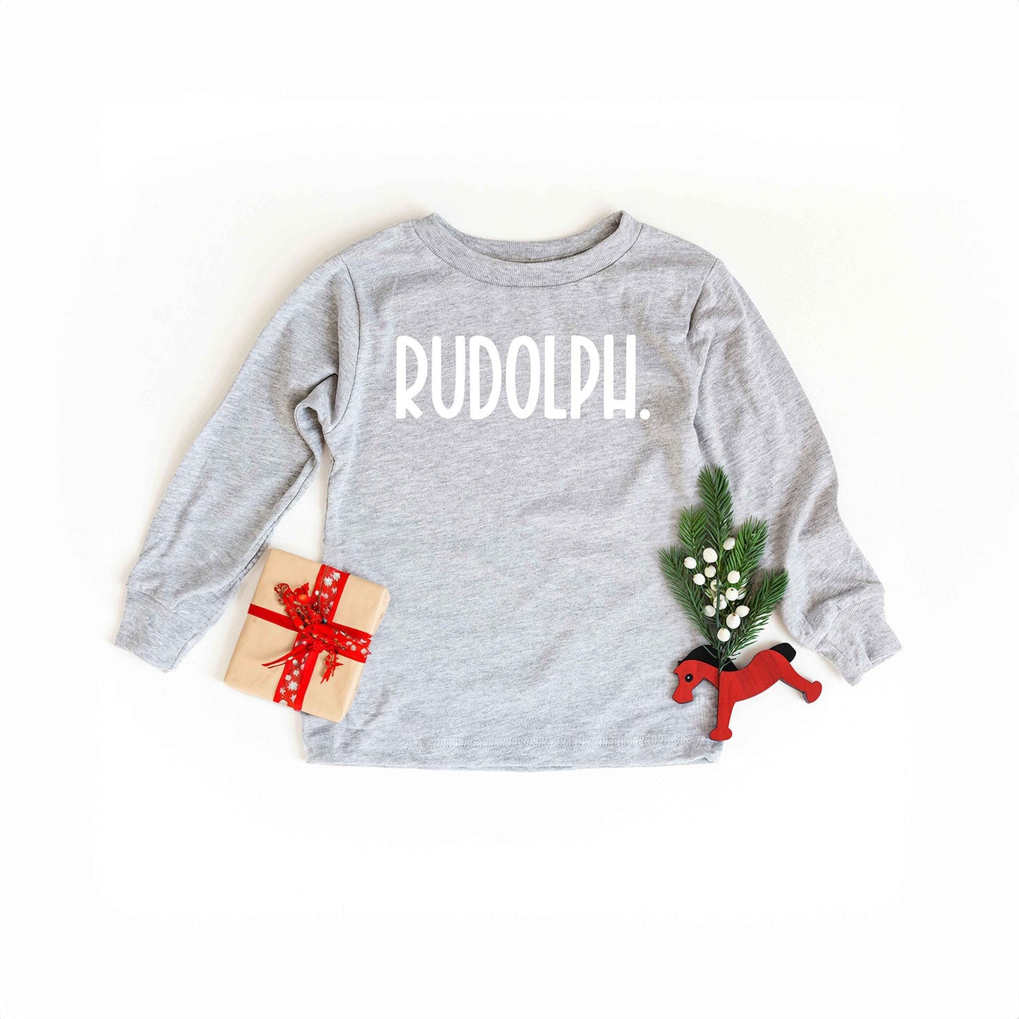 Rudolph Bold | Youth Graphic Long Sleeve Tee