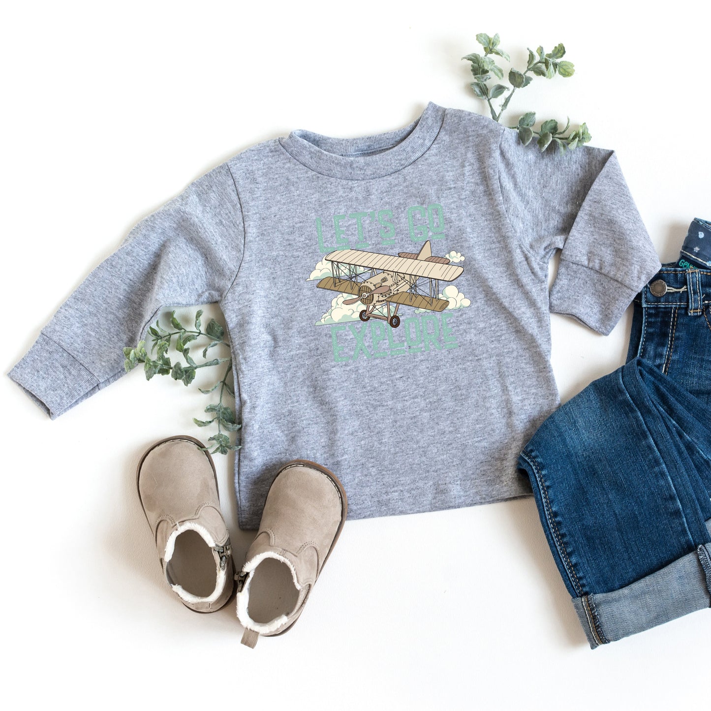 Let's Go Explore | Youth Long Sleeve Tee