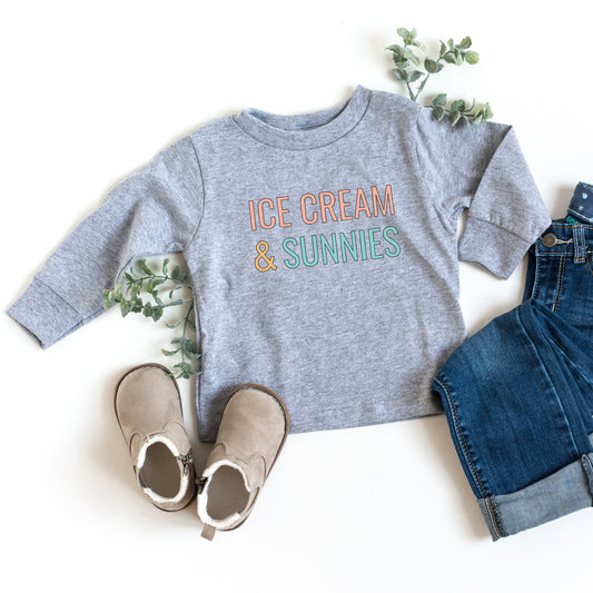 Ice Cream And Sunnies | Youth Long Sleeve Tee