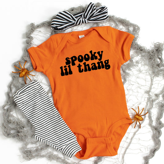 Spooky Lil Thang | Baby Graphic Short Sleeve Bodysuit