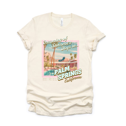 Dreaming Of Palm Springs |Short Sleeve Crew Neck