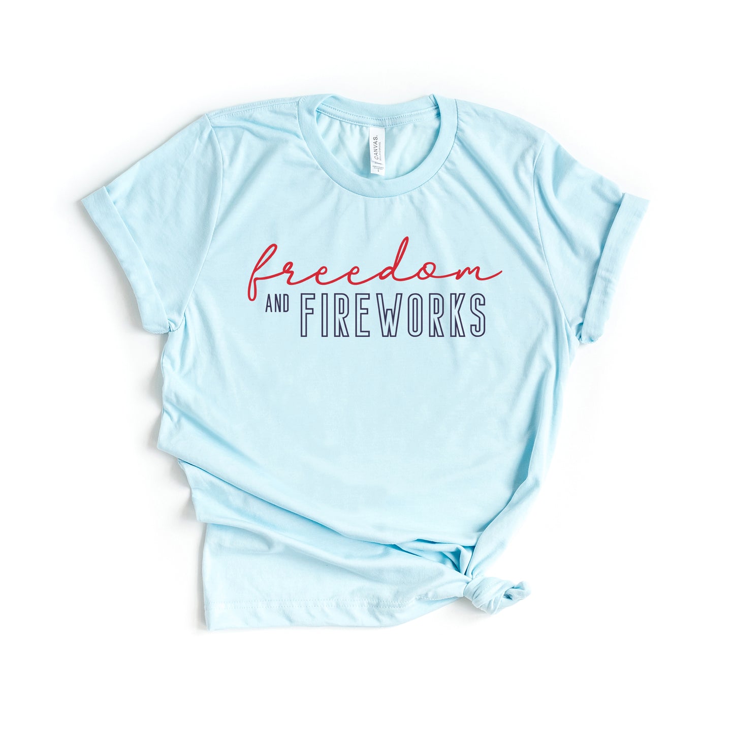 Freedom And Fireworks | Short Sleeve Graphic Tee
