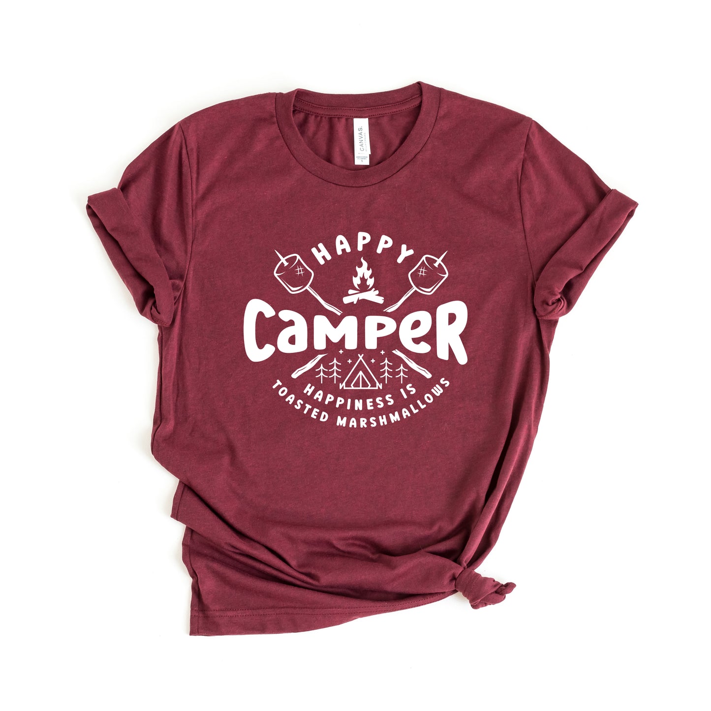 Happy Camper Toasted Marshmallows | Short Sleeve Graphic Tee