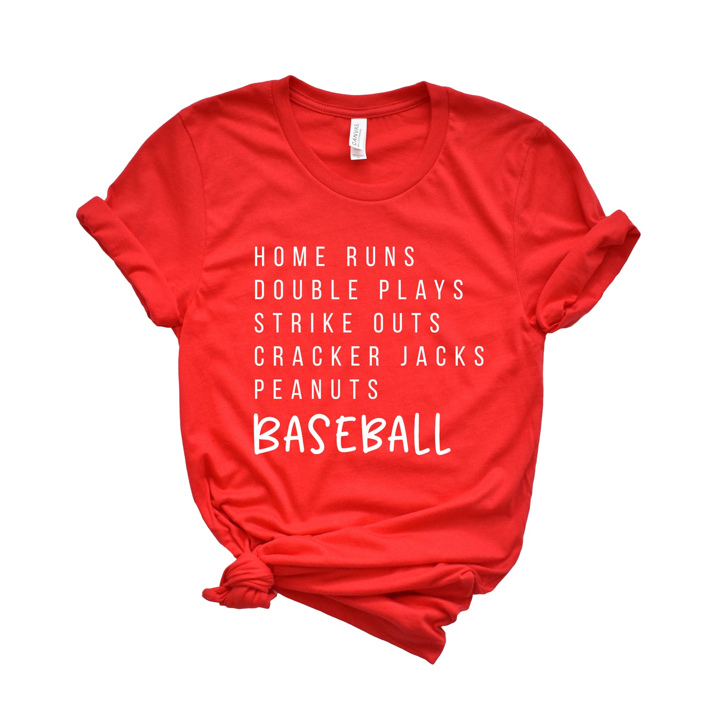 Baseball Words | Short Sleeve Graphic Tee