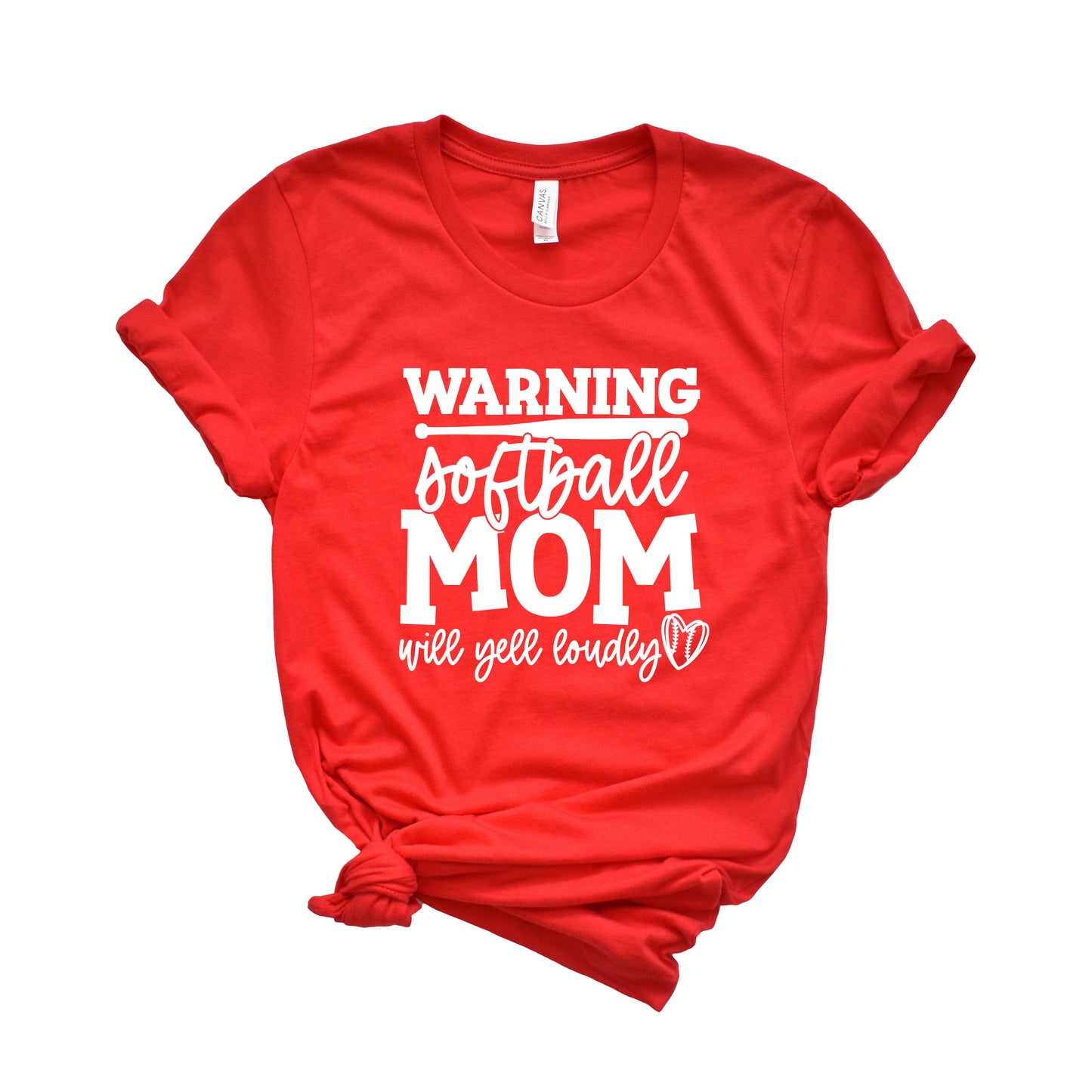 Warning Softball Mom | Short Sleeve Graphic Tee