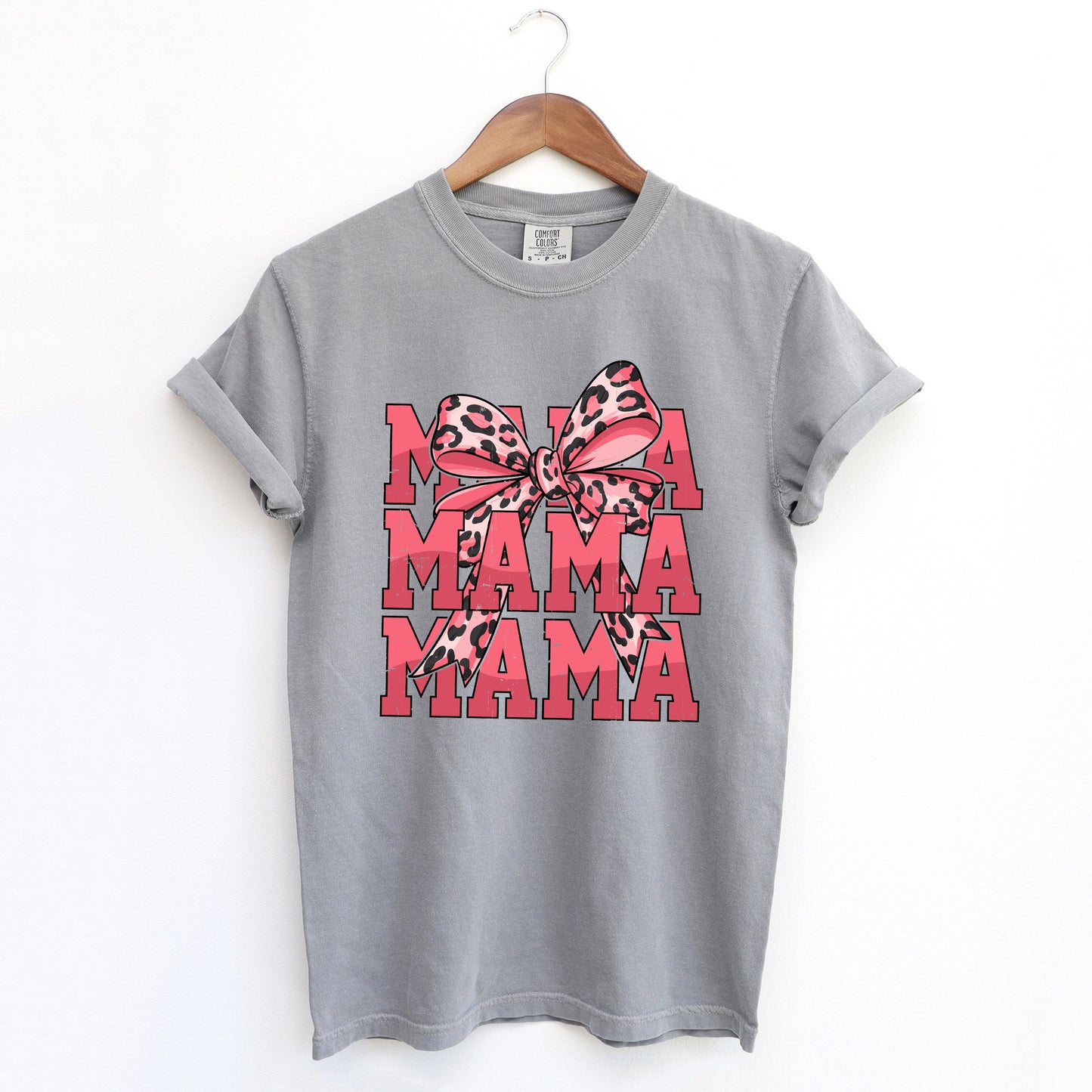 Coquette Mama Leopard  | Garment Dyed Tee