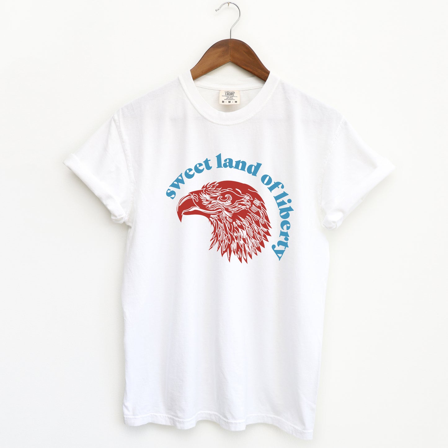 Sweet Land Of Liberty Eagle | Garment Dyed Short Sleeve Tee