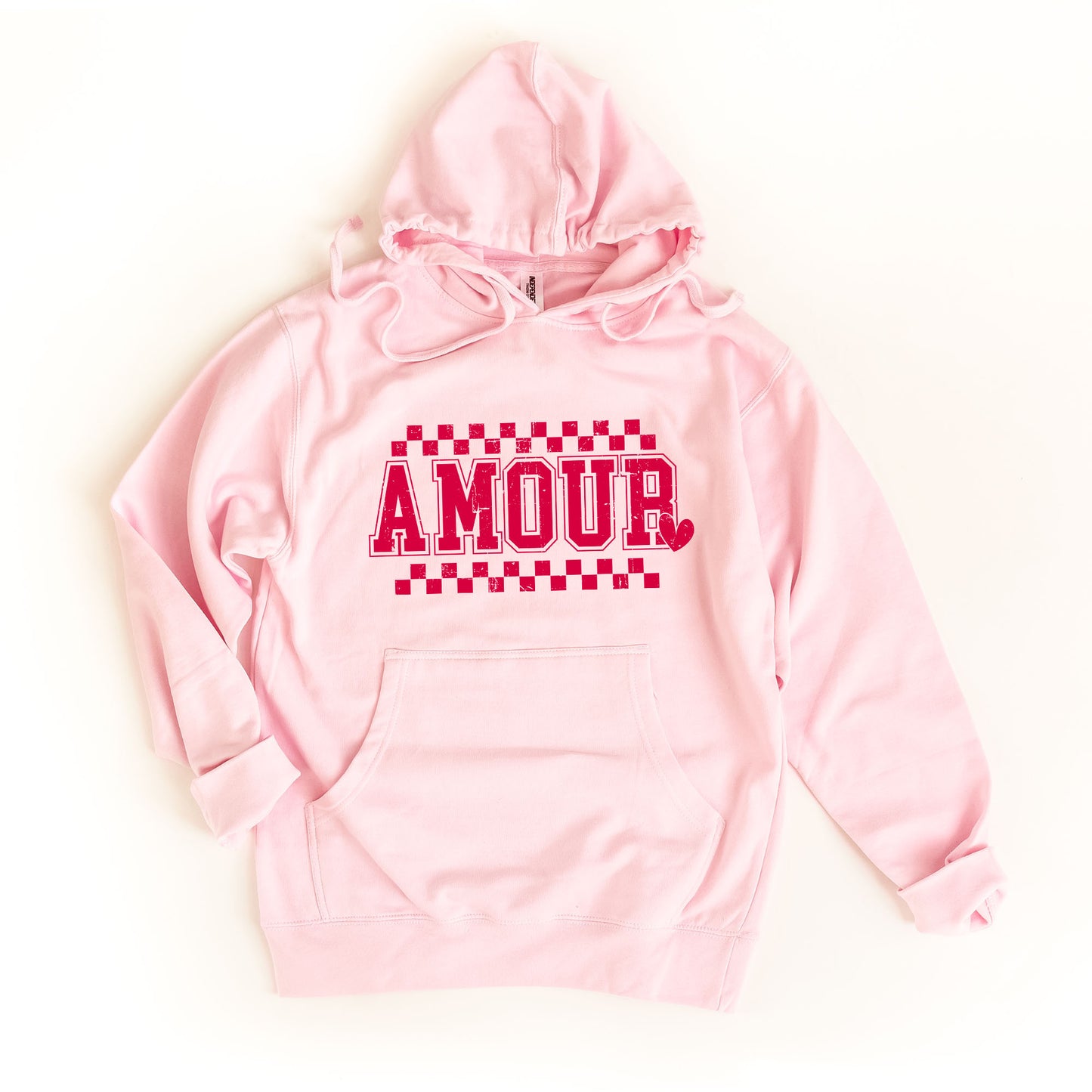 Amour Distressed Checkered | Hoodie