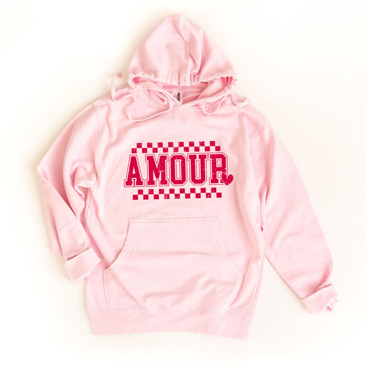 Amour Distressed Checkered | Hoodie