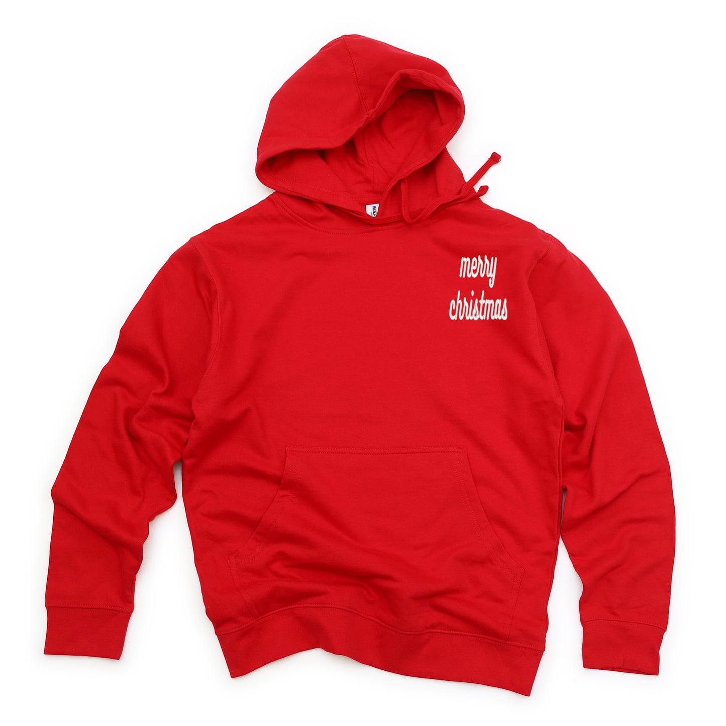 Embroidered Merry Christmas Bold Cursive Mini | Hoodie