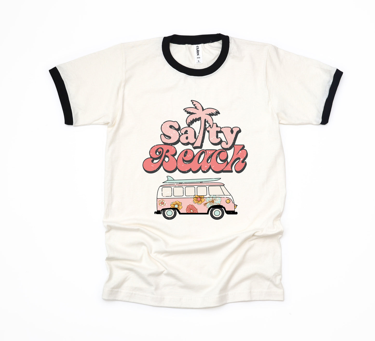 Salty Beach Van | Ringer Tee