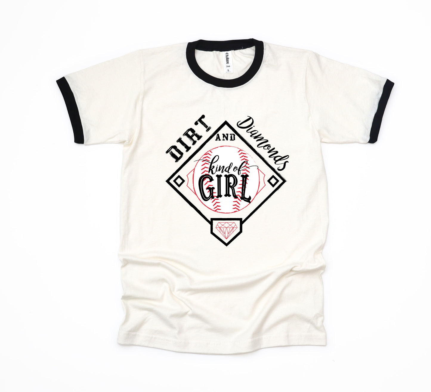 Dirt And Diamonds Kinda Girl | Ringer Tee