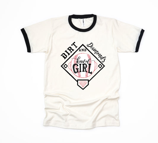 Dirt And Diamonds Kinda Girl | Ringer Tee