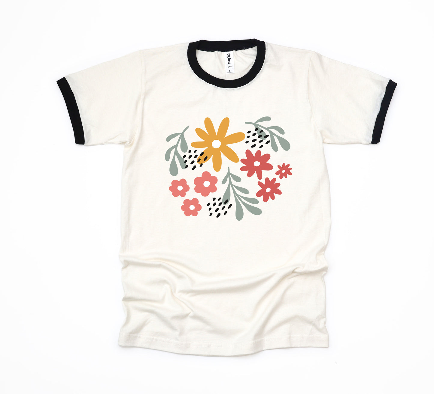 Daisies And Ruscus | Ringer Tee
