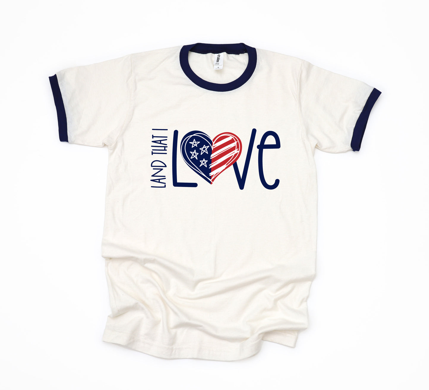Land That I Love Heart | Ringer Tee