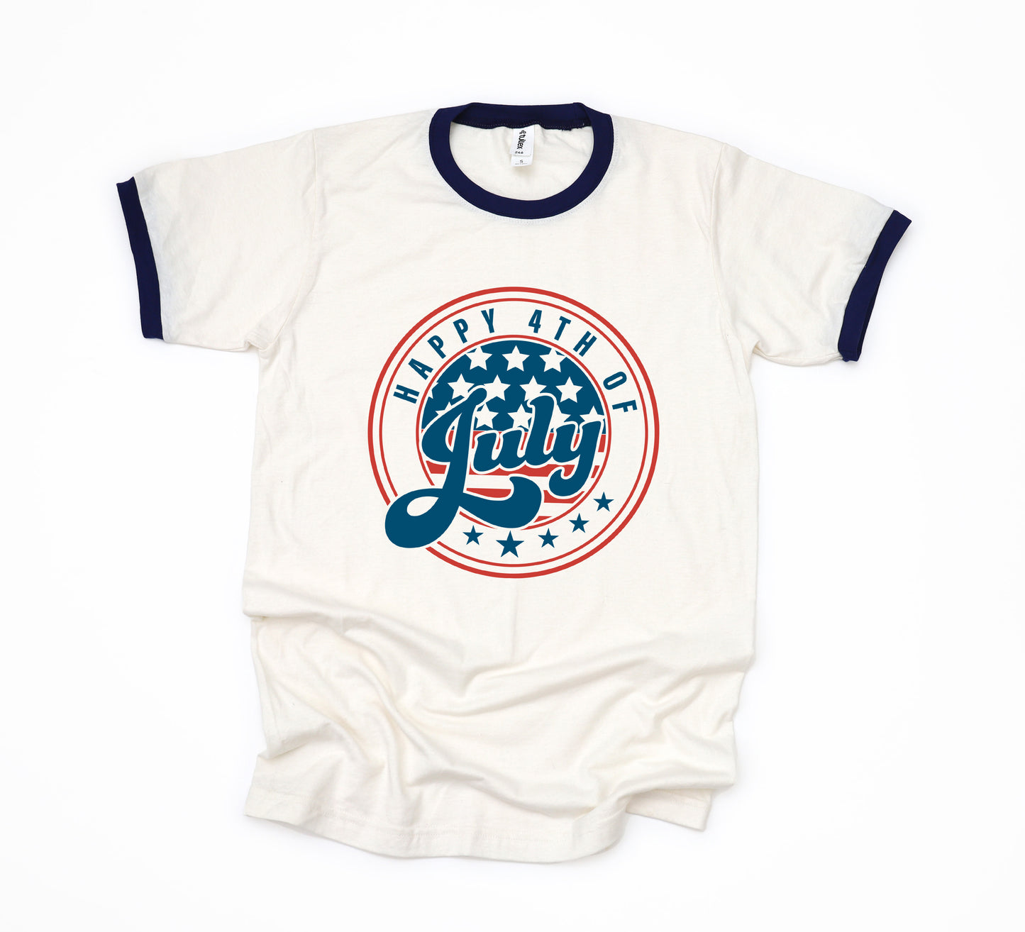 Happy Fourth Circle | Ringer Tee