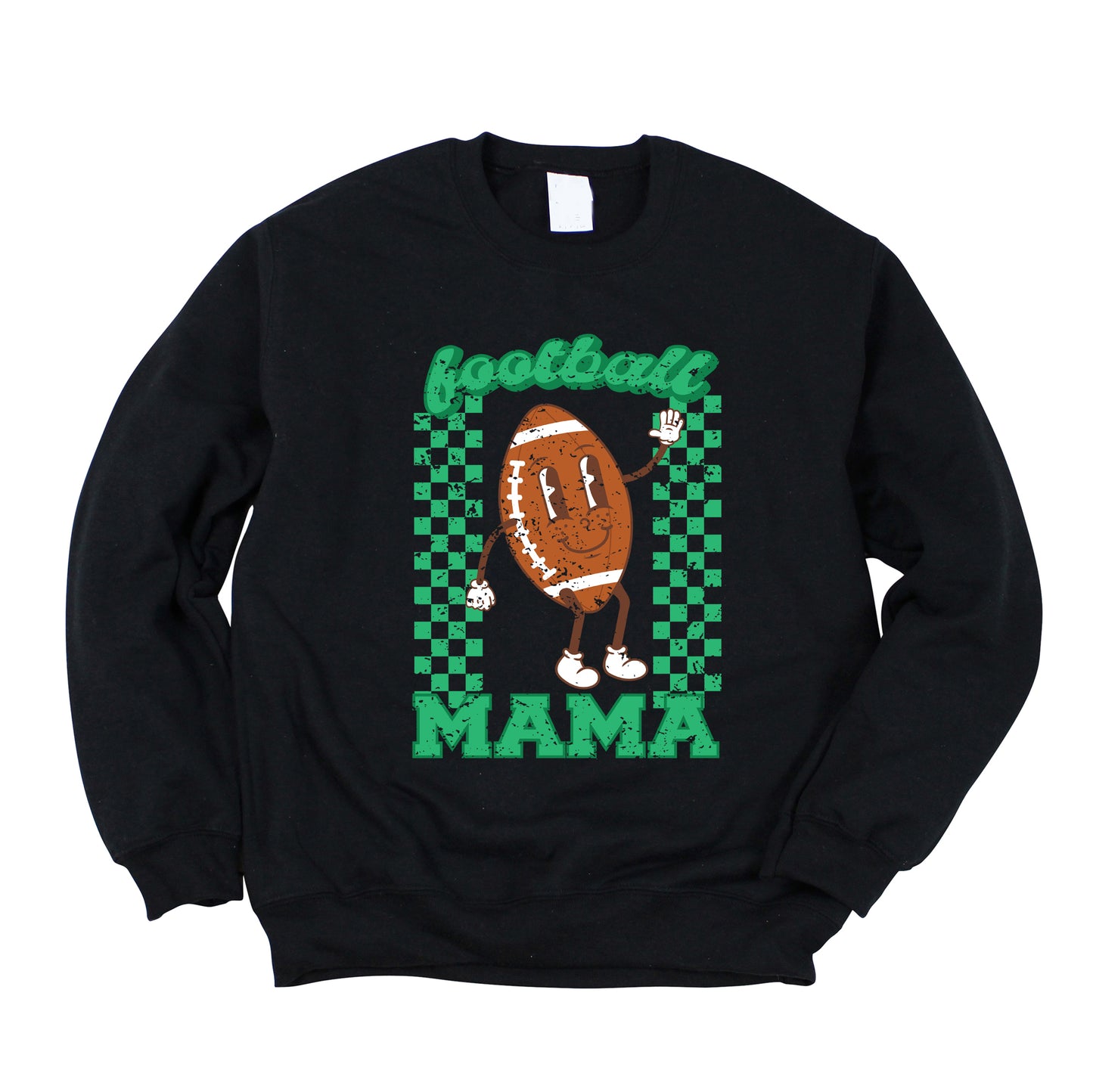 Checkered Football Mama | Sweatshirt
