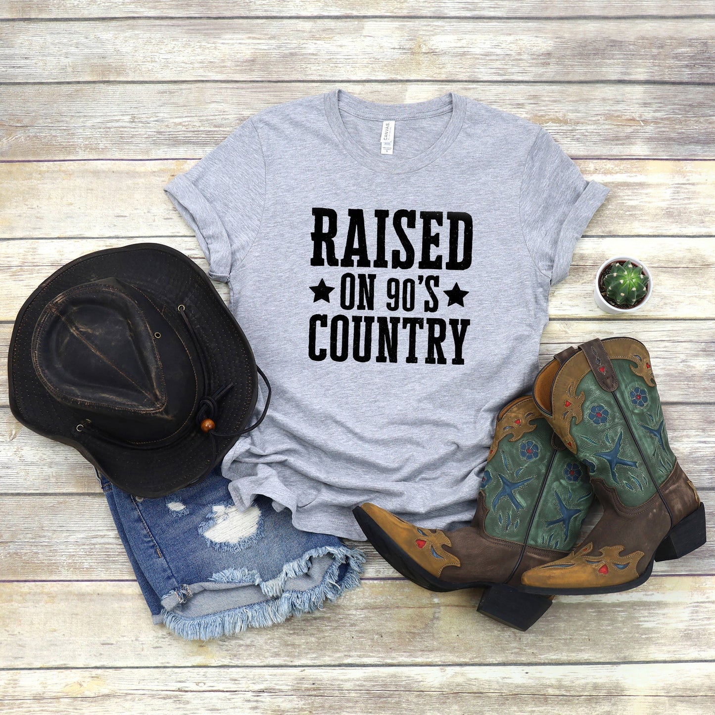 Raised On 90s Country | Short Sleeve Graphic Tee