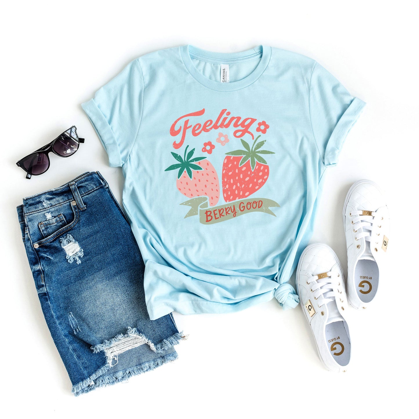 Feeling Berry Good Strawberries | Short Sleeve Graphic Tee