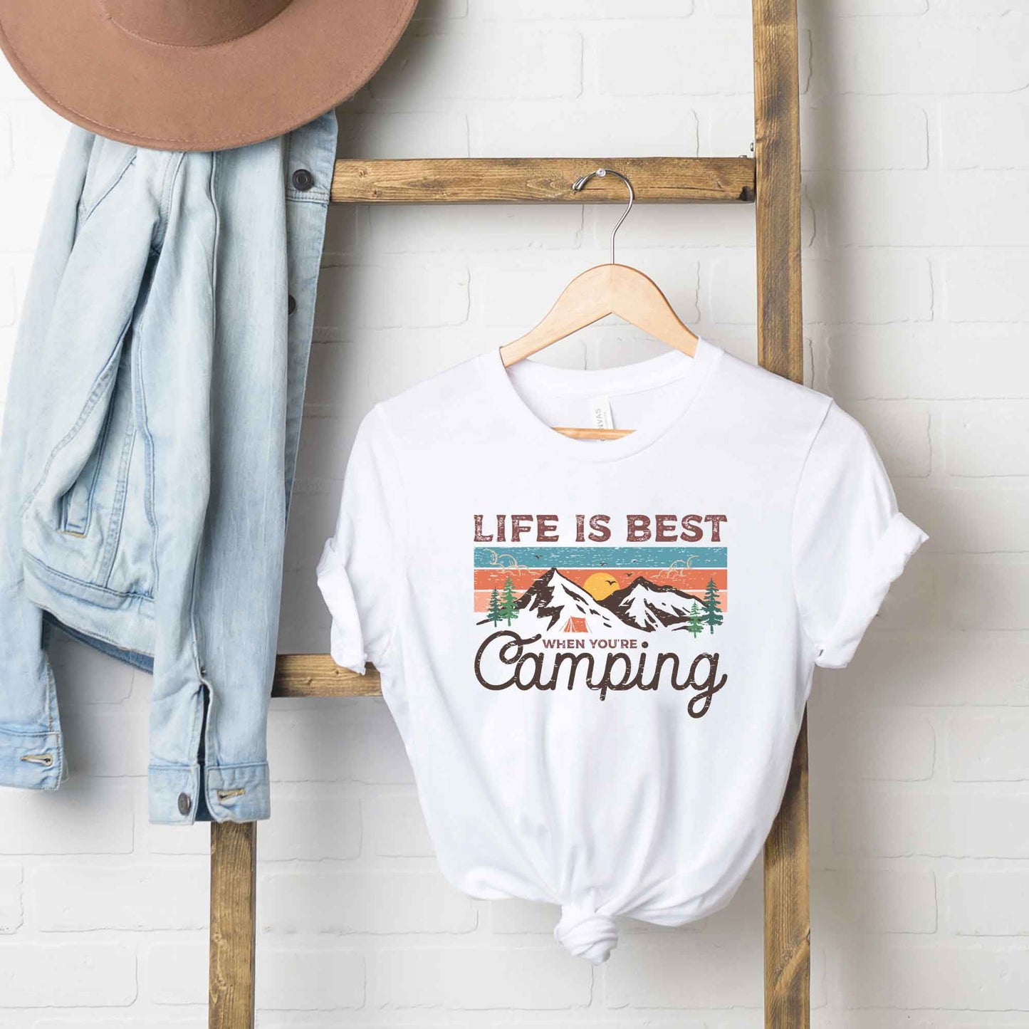 Life Is Best When You're Camping | Short Sleeve Graphic Tee