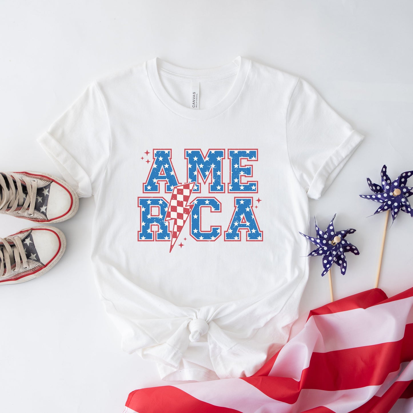 America Varsity Lightning Bolt | Short Sleeve Graphic Tee