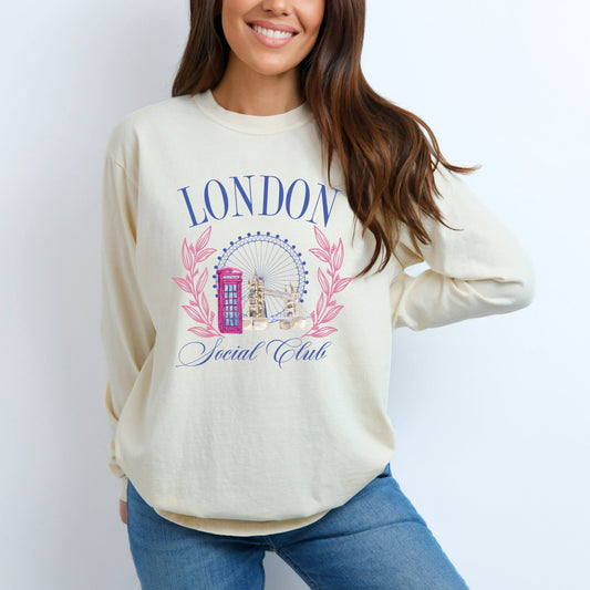 London Social Club | Garment Dyed Long Sleeve