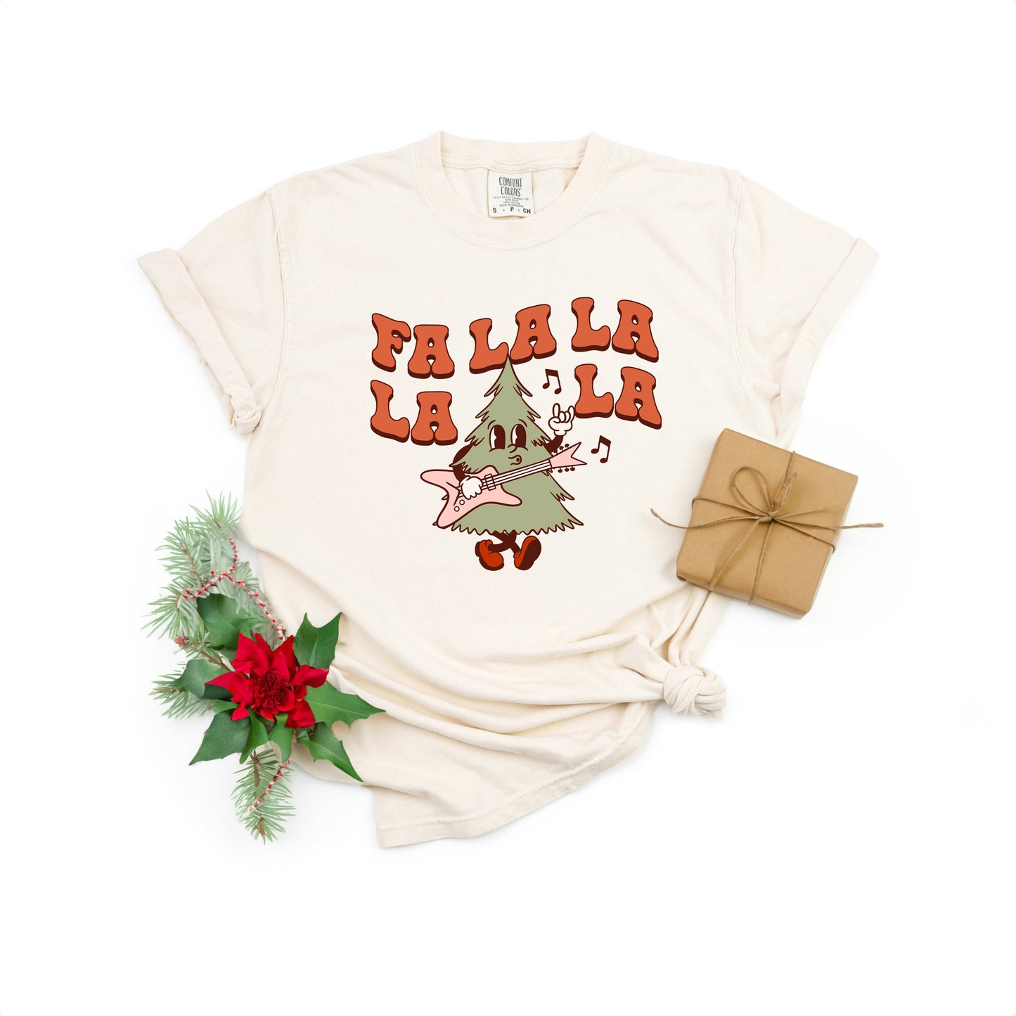 Fall La La Rockin Tree | Garment Dyed Tee